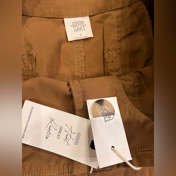 Good Hart Dark Mustard Cropped Wide-Leg Pants - Picture 2 of 6